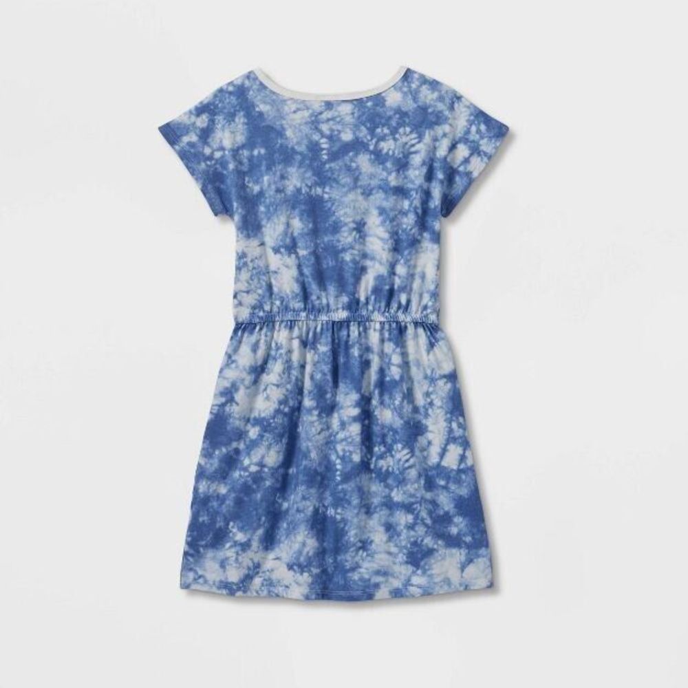 Blue Tie Dye Girl’s T Shirt Dress Size Small Cat and Jack NWT